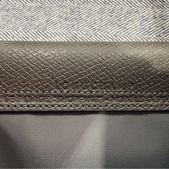 Longchamp Le Pliage Green Medium Nylon Tote Bag | color: graphite - Picture 9 of 10